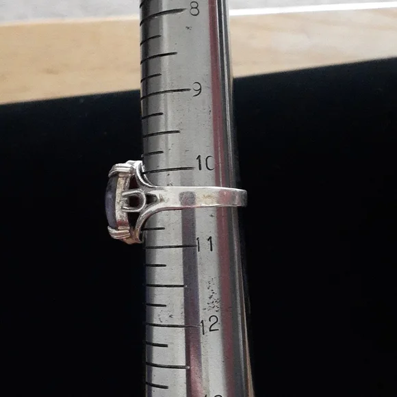 Sterling Silver Charoite Gemstone Ring T100 - Picture 8 of 14